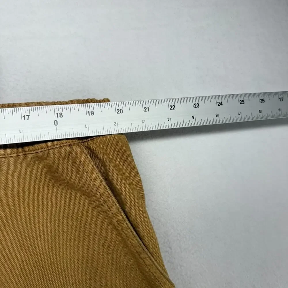 Jordan Pants Men's 2XL Brown Canvas Cargo Washed Chicago Elastic Waist Faded